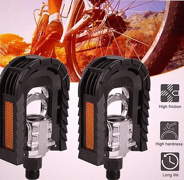 1 Pair Bike Pedals Bicycle Folding Pedal Aluminum Alloy Mountain MTB Foot Pedal