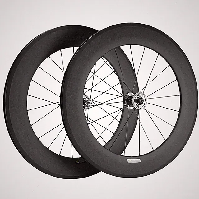700c Carbon Single Speed Road Bike Wheelset Clincher Fixed Gear Bicycle Wheels