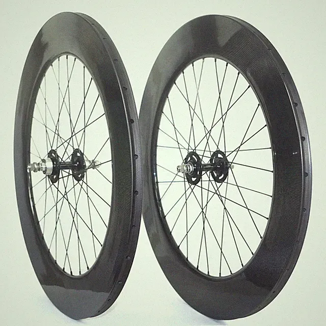 700C Track Bike Fixed Gear Carbon Fiber Wheelset Single Speed Road Bicycle Wheel