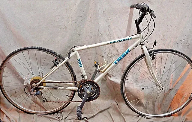 90' Trek Multitrack 700 Hybrid Bike 16" Small Hardtail Rigid Steel Cafe Commuter