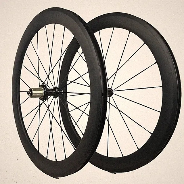 Bicycle Carbon Tubular Wheels Clincher Wheelsets For Road Bike Racing/Training