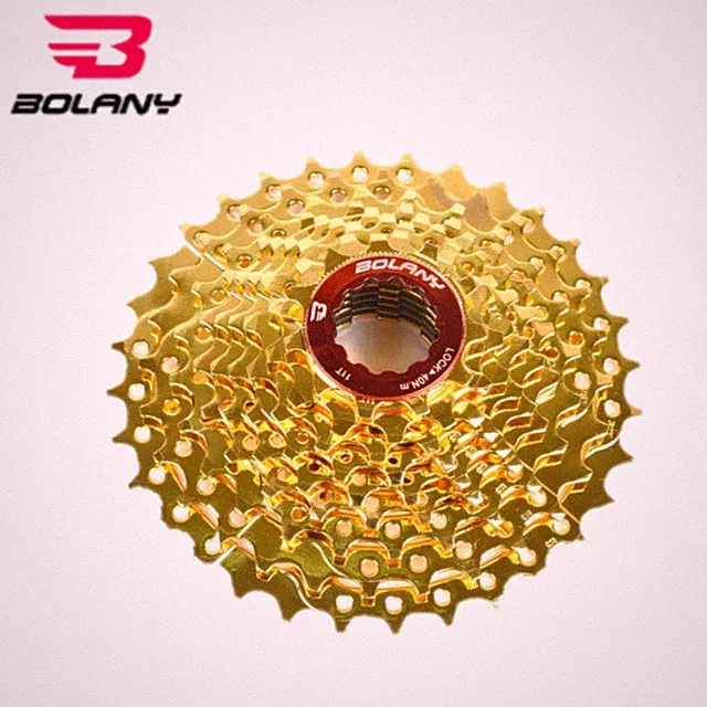 BOLANY 9 Speed 11-32T Cassette Gold MTB Bike Flywheel Fit Sram Avid Shimano