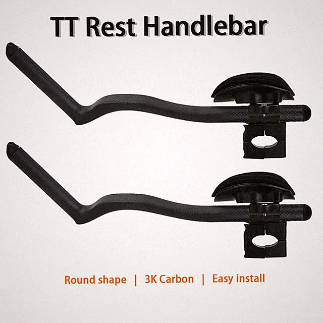 Carbon Road Bike Angle 55 Degrees Anti-slip Bicycle TT Rest Handlebars