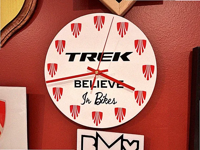 Custom TREK Bikes HANDMADE Acrylic Clock Lotsa Color Options! Bicycles MTB