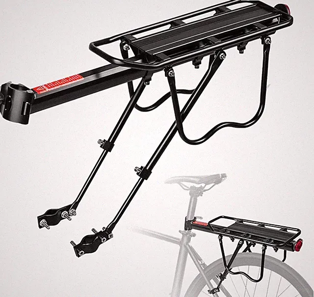Donext Rear Bike Rack, 110 lbs Bike Cargo Quick Release Black road Mountain trek