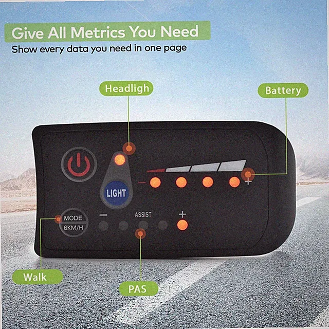 E-bike Computer Waterproof 36V Road Mtb Bike Speedometer Tracker Odometer