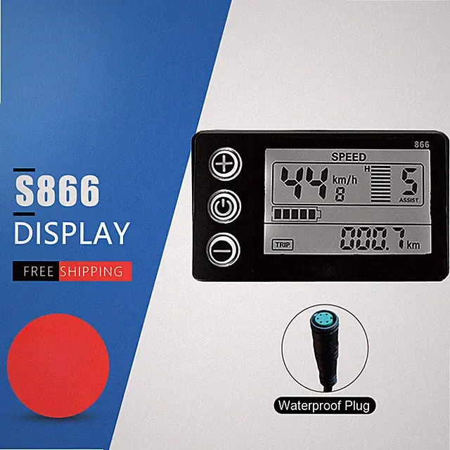 E-bike LCD Display 5pin Female Plug for Mid Drive Motor E-bike Replacement Parts