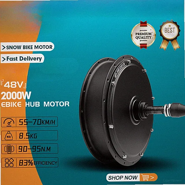 Fat Tire Snow Electric Bicycle 48V 2000W 4.0 Tyre Rear Rotate Wheel Hub Motor