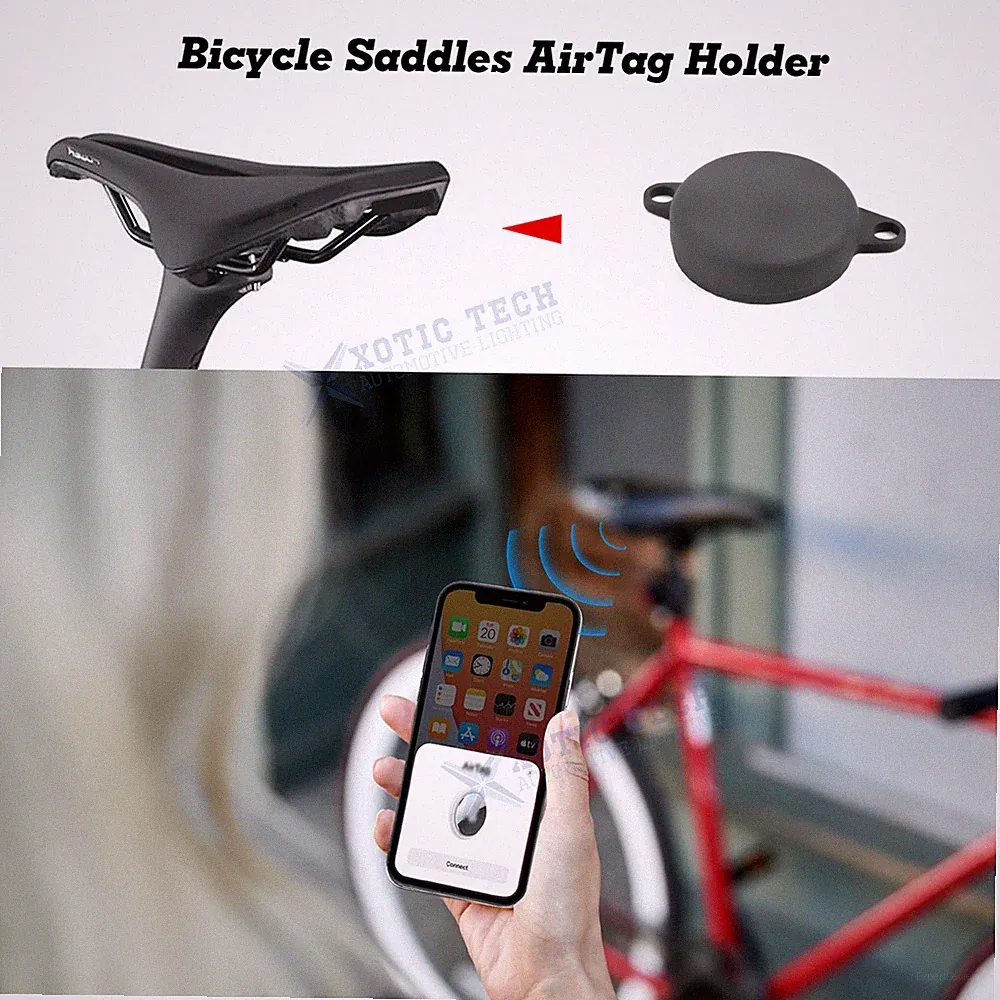 GPS Tracker Saddles Clamp AirTag Mount for TREK Bontrager Aeolus Series Saddles