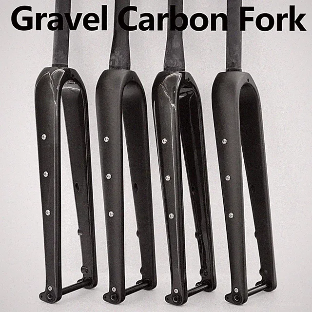 Gravel Carbon Road Bike Front Fork 700C Thru-Axle Cross-country Bicycle Forks