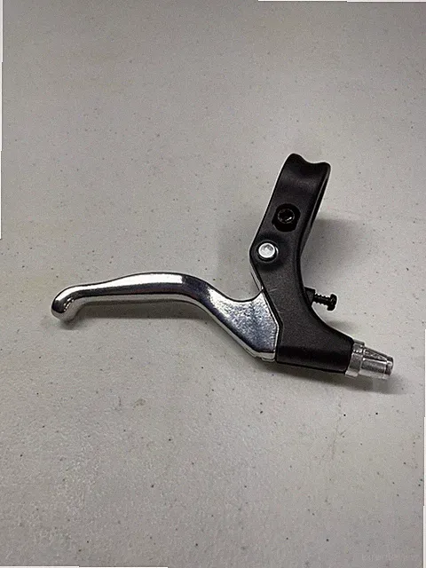 Large Bicycle Brake Lever Plastic Housing Polished Aluminum Lever BMX Bike Trek