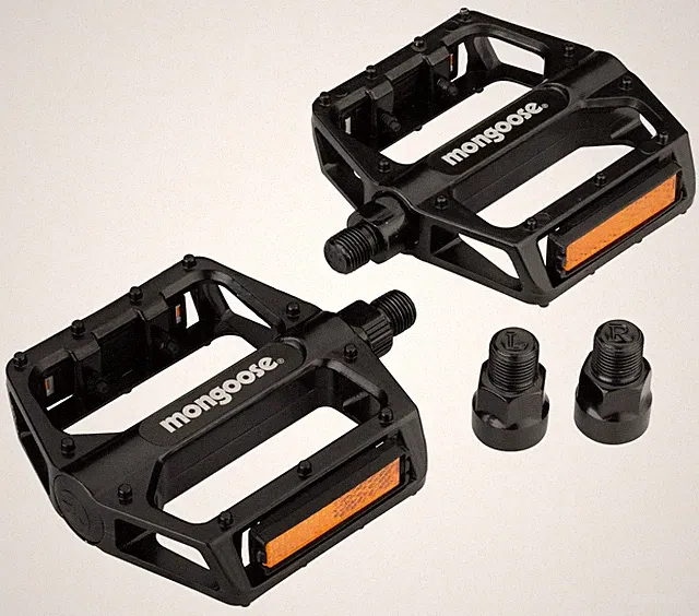 Mongoose Mountain Bike Pedals, Black, Set of 2, Lightweight and Durable Alloy...
