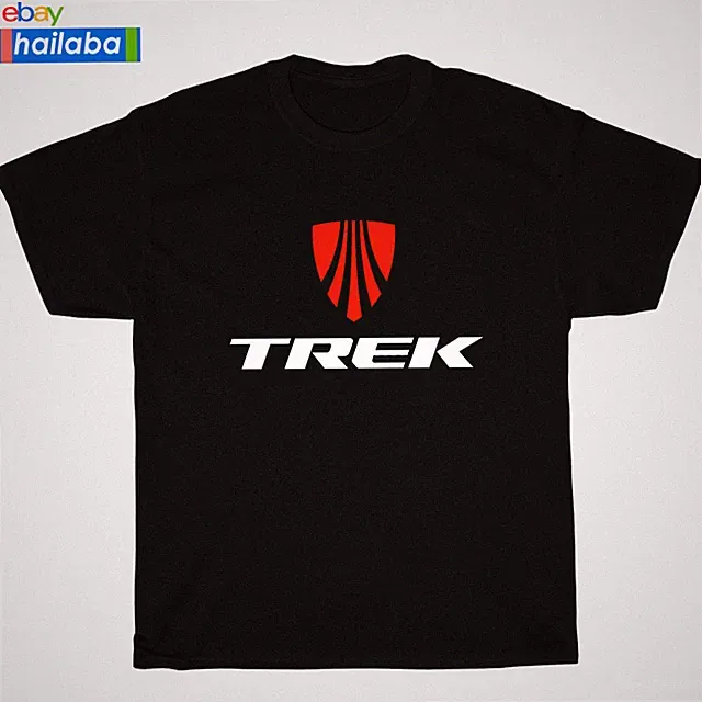 New TREK BICYCLE Bike Logo Black/Navy/Sport Grey/White Men's T-Shirt S-5XL