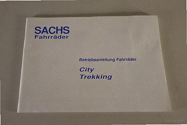 Operating Instructions/Manual Sachs Cycle Bike Rack City Trekking