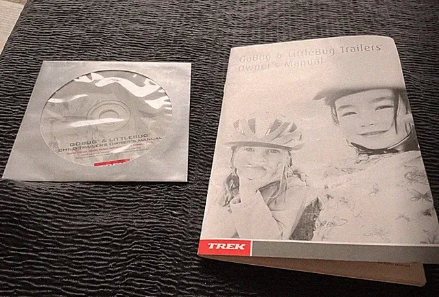 Owner's Manual For GoBug LittleBug Trailers Trek Child Bike Bicycle Carrier CD