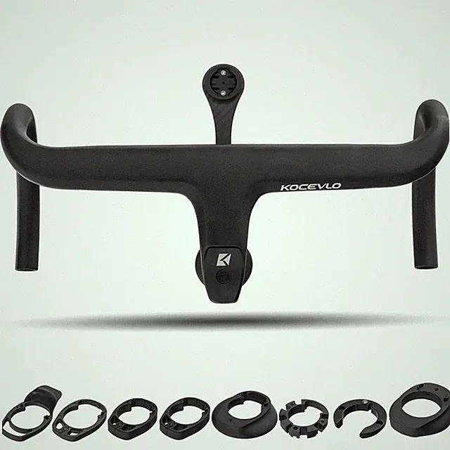 Road Bike Cycling Full Carbon Fiber Integrated Handlebar for 28.6mm with Spacers
