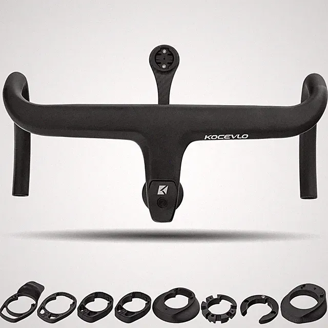 Road Bike Full Carbon Fiber Integrated Handlebar 28.6mm with Spacers Bike Parts