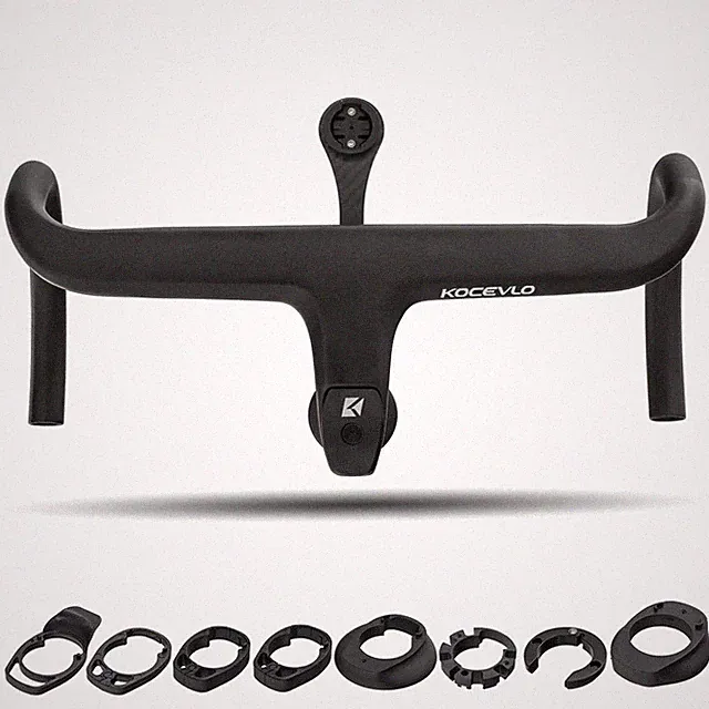 Road Bike Full Carbon Fiber Integrated Handlebar and Stem 28.6mm with Spacers