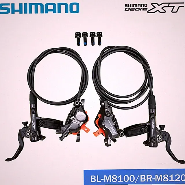 Shimano Deore XT BL-M8100 BR-M8120 Hydraulic Disc Brake Set F/R 4-Piston