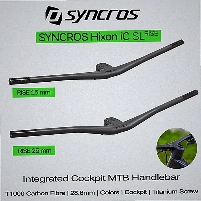 SYNCROS Integrated MTB Handlebar For Sparks Frame 4/5 degree Rise 15mm/25mm Rise