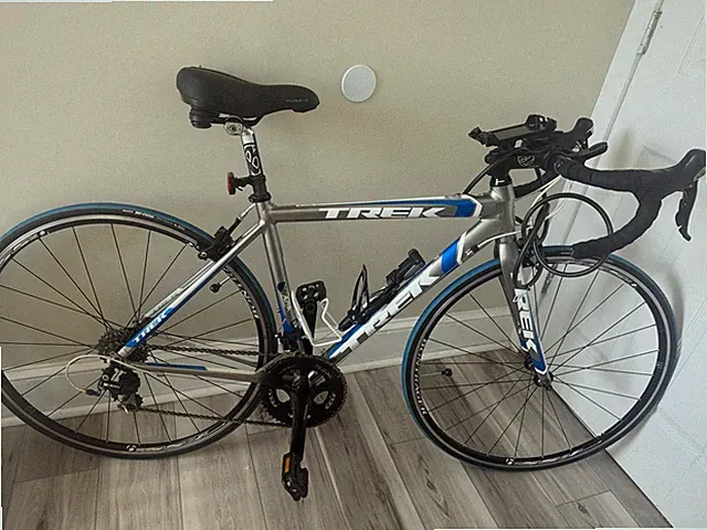 Trek Alpha 2.1 Road Bike 50cm Silver Blue White 700C Drop Bar Aluminum