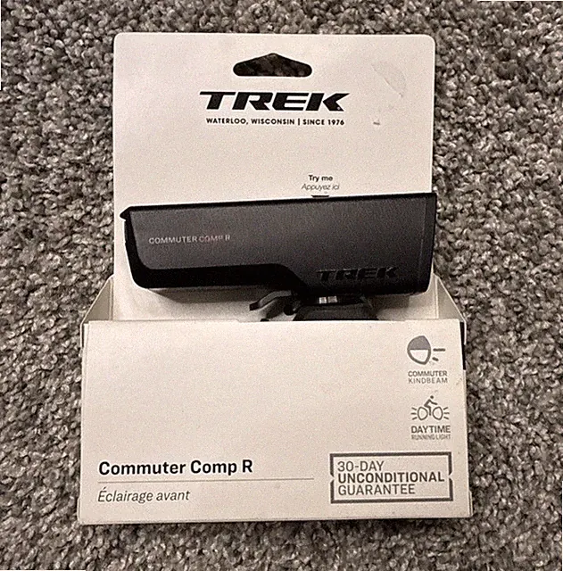 Trek Commuter Comp R LED Front Head Light Daytime Running Light Black 5252793