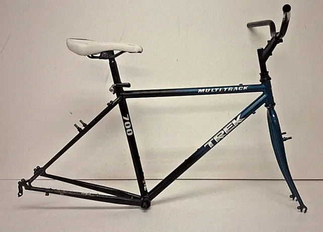 Vintage 1997 Trek Multitrack 700 17" Tange CrMo Hybrid Bike Frame/Fork ++