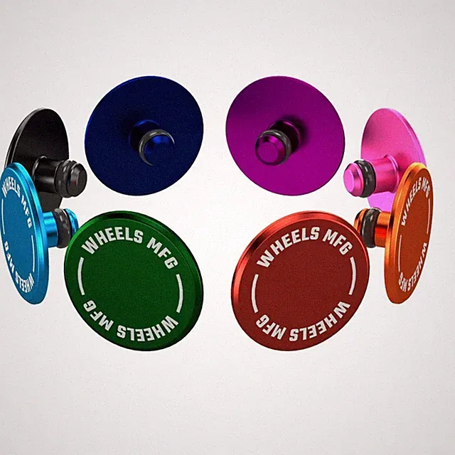 Wheels Mfg STANDARD Thru-Axle Cap Set - Red TREK GIANT KONA ROAD MOUNTAIN GRAVEL