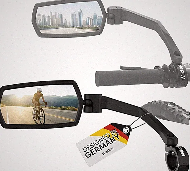 WITTKOP Bike Mirror 360° HD Rotatable Foldable Handlebar Mount E-Bike Durable